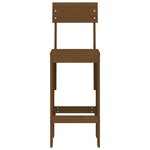 vidaXL Tabourets 2 Pièces marron miel 40x48 5x115 5 cm bois massif de pin