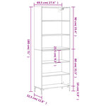 vidaXL Buffet gris béton 69 5x32 5x180 cm bois d'ingénierie