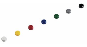 Boite de 20 Aimants ronds MAULpro 15 mm puiss. 0,17 kg Assorti MAUL