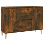 vidaXL Buffet Chêne fumé 101x35x70 cm Bois d'ingénierie