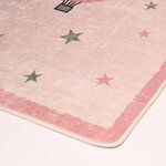 Tapis enfant MONGOLFIERE 80 x 150 cm - Rose