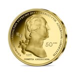 Arrivée de Washington à Boston - Monnaie de 50€ Or - BE 2021