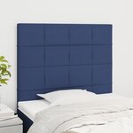 vidaXL Têtes de lit 2 Pièces Bleu 90x5x78/88 cm Tissu