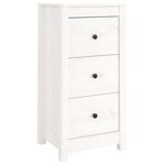 vidaXL Buffets 2 Pièces blanc 40x35x80 cm bois massif de pin
