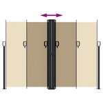 vidaXL Auvent latéral rétractable beige 180x600 cm