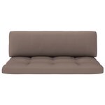 vidaXL Canapé central palette de jardin Blanc Bois de pin imprégné