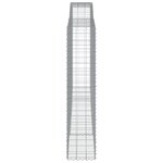 vidaXL Paniers à gabions arqués 15 Pièces 400x50x220/240 cm Fer galvanisé