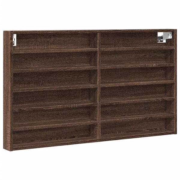 vidaXL Armoire à vitrine chêne marron 100x8 5x58 cm bois d'ingénierie