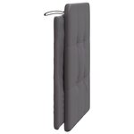 vidaXL Coussin de tête de lit gris 80 cm similicuir