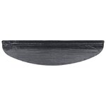 vidaXL Tapis d'escalier auto-adhésifs 10 Pièces noir 65x22 5x3 5 cm