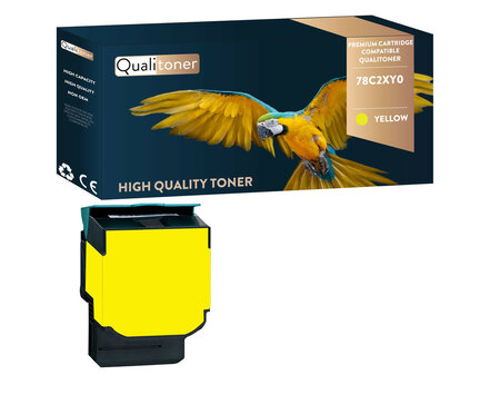 Qualitoner toner x1 78c2xy0 jaune compatible pour lexmark