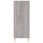 vidaXL Buffet haut Sonoma gris 34 5x34x180 cm Bois d'ingénierie