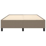 vidaXL Cadre de lit Taupe 140x190 cm Tissu