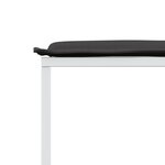 vidaXL Ensemble à manger de jardin avec coussins 9 Pièces blanc textilène