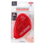 Dérouleur D'adhésif Double-face Repositionnable Pour Photos - Longueur : 15m - Framboise - X 6 - Exacompta