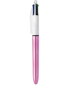 Stylo à bille rétractable 4Colours Shine, tracé: 0,32 mm BIC