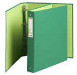 Classeur rembordé papier 4 anneaux 30mm Forever - A4 vert foncé x 10 EXACOMPTA