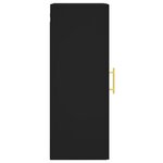 vidaXL Armoire murale noir 34 5x34x90 cm bois d'ingénierie
