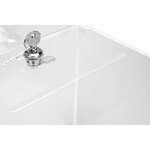 Urne Transparente Fermable À Clé 21x21 Cm Avec Encart A5 - Cristal - Exacompta