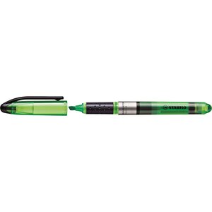 Surligneur navigator de poche pointe biseautée vert x 10 stabilo