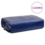 vidaXL Bâche bleu 1 5x10 m 650 g/m²