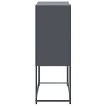 vidaXL Buffet haut anthracite 68 5x38 5x107 cm acier