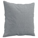 vidaXL Ensemble de canapés 2 Pièces coussins gris clair tissu