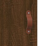 vidaXL Buffet haut Chêne marron 69 5x34x180 cm Bois d'ingénierie