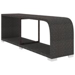 vidaXL Salon de jardin 11 Pièces avec coussins résine tressée noir