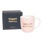 Lot cadeau Bougie Mug Super maîtresse & carte Merci Maîtresse