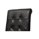 vidaXL Chaises à manger lot de 2 noir similicuir
