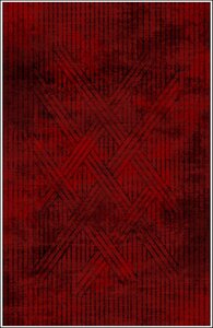 Tapis de salon FISUN 80 x 150 cm - Rouge