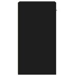 vidaXL Tables de chevet 2 Pièces noir 35x34x65 cm bois d’ingénierie