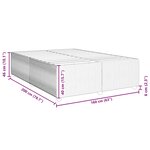 vidaXL Cadre de lit bleu 160x200 cm velours