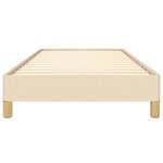 vidaXL Cadre de lit Crème 90 x 200 cm Tissu