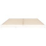 vidaXL Cadre de lit blanc 140x200 cm bois de pin massif