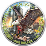Monnaie en argent 1 dollar g 31.1 (1 oz) millésime 2023 eagle zombie apocalypse