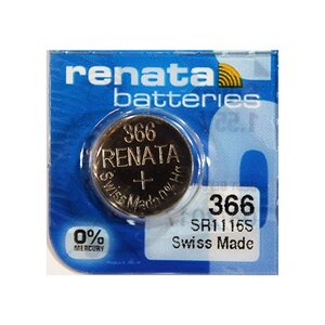 Blister de 1 Pile bouton oxyde argent X366 SR1116SW RENATA