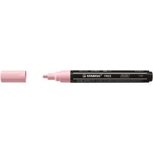 Marqueur pointe moyenne FREE acrylic T300 rose poudré STABILO
