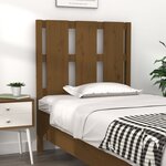 vidaXL Tête de lit Marron miel 80 5x4x100 cm Bois massif de pin
