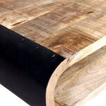 vidaXL Table basse Bois de manguier brut 90x55x39 cm