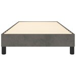 vidaXL Cadre de lit Gris foncé 100 x 200 cm Velours