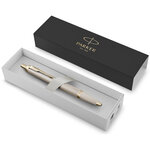 Stylo bille Parker IM Monochrome  Champagne  encre bleue  Coffret cadeau