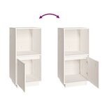vidaXL Buffet blanc 38x35x80 cm bois massif de pin