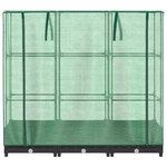vidaXL Jardinière surélevée avec housse aspect rotin 120x40x123 cm