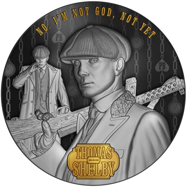 THOMAS SHELBY Peaky Blinders 2 Once Argent Monnaie 5 Dollars Niue 2023