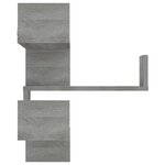 vidaXL Étagères d'angle murales 2 Pièces Sonoma gris 40x40x50 cm Bois