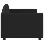 vidaXL Lit de repos noir 80x200 cm tissu