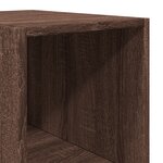 vidaXL Buffet haut chêne marron 30x41x185 cm bois d'ingénierie