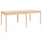 vidaXL Ensemble à dîner de jardin 11 Pièces bois massif de pin